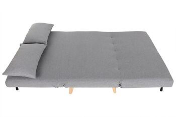 Canapé-lit en bois d'hévéa en polyester 120X91X78 2 personnes MB214293 10