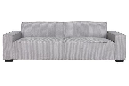 Sofa Cama Poliester 230X94X75 Pana Gris Claro MB211731