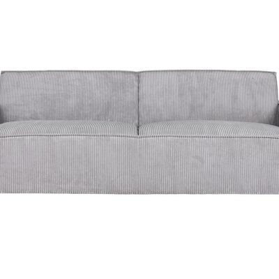 Polyester Sofa Bed 230X94X75 Light Gray Corduroy MB211731