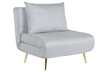 CANAPÉ LIT MÉTAL POLYESTER 90X80X84 BLEU CIEL MB211265 7