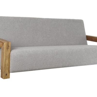 RECYCLED WOOD SOFA POLYESTER 221X94X83 BOUCLE MB207606