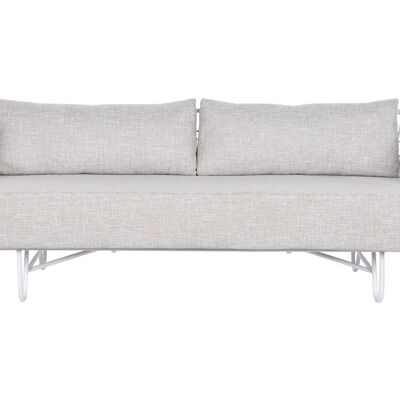 SOFA METALL POLYESTER 180X66X66 WEISS MB209871