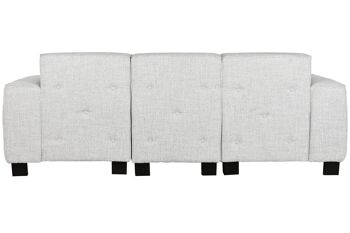 Canapé Polyester 231x170x82 Modulable Gris MB211722 4