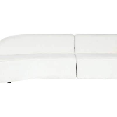 Sofa Poliester 299X107X73 Bucle Blanco MB212035