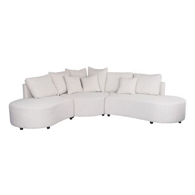 Sofa aus Polyesterholz, 250 x 241 x 66 cm, modular, MB205768