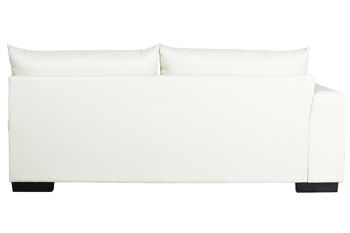 CANAPÉ BOIS POLYESTER 386X218X88 CRÈME MB205553 4