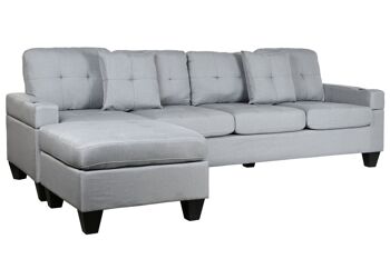 CANAPÉ POLYESTER PP 244X146X81 CHAISELONGUE MB205551 8