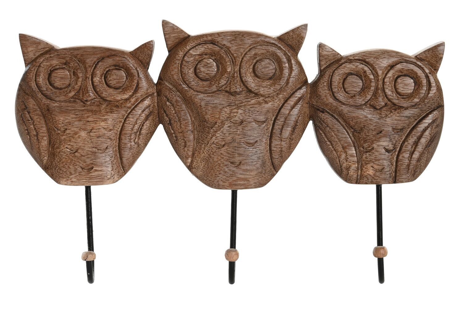 APPENDIABITI DA PARETE CON MANIGLIA IN METALLO 29X5X18 NATURALE GUFI PP201961