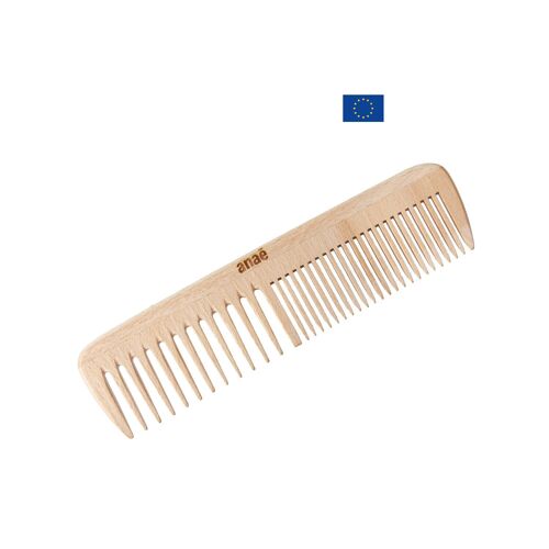 Peigne double dents en bois