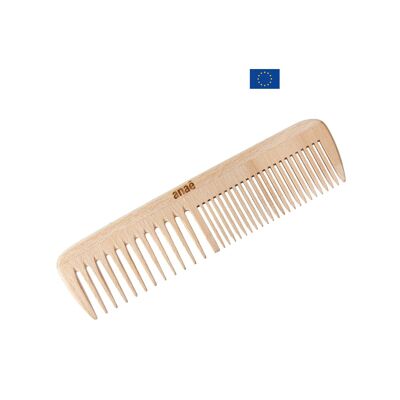 Double tooth wooden comb