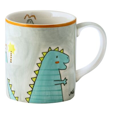 Mug Dino - ceramic tableware - hand painted