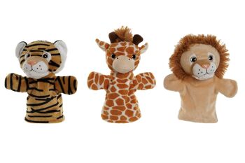 PELUCHE POLYESTER 20X20X25 MARIONNETTE 3 ASSORT. PE212991 1