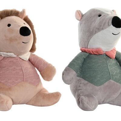 PELUCHE POLYESTER 21X18X25 2 ASSORTIMENTS. PE203603