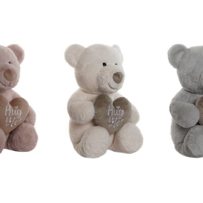 Peluche Poliester 25X30X37 Oso Corazon 3 Surt. PE212997