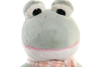 PELUCHE POLYESTER 26X12X29 GRENOUILLE VERTE PE203607 2