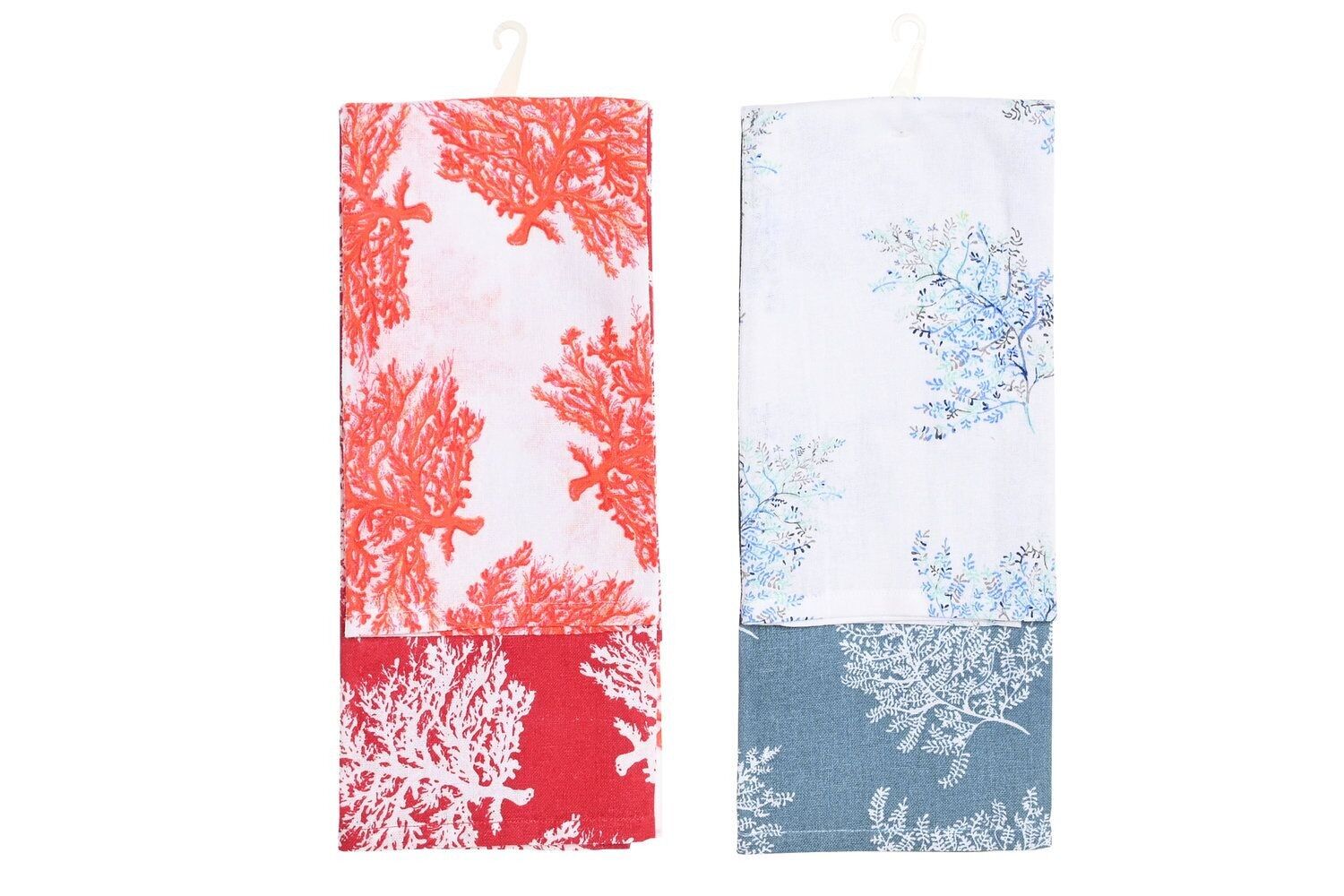 SET 2 PANNI COTONE 60X40X0,5 200GSM CORALLO 2 ASSORTIMENTI. PC204257