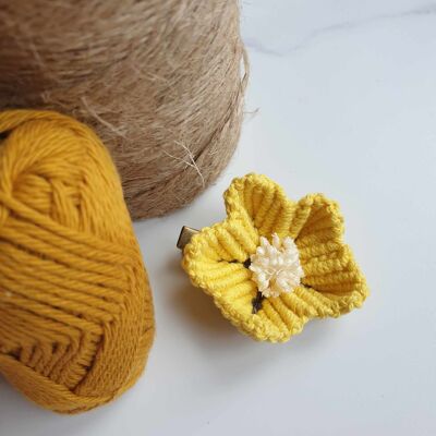 Lemon Flower Barrette