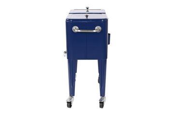 RÉFRIGÉRATEUR EN ACIER PP 74X43X80 56 LITRES BLEU MARINE MB210793 10