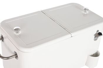 RÉFRIGÉRATEUR EN ACIER PP 74X43X80 56 LITRES BLANC MB192513 2