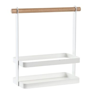 ORGANIZZATORE IN METALLO PINO 20X10X24 OLI BIANCO PC202443