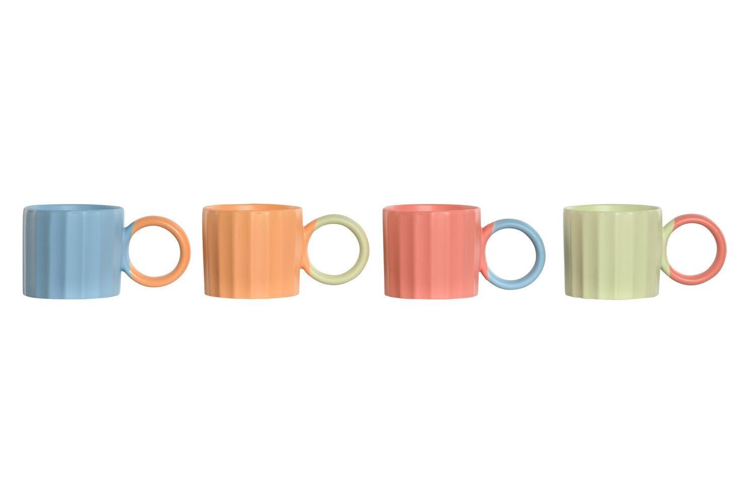 TAZZA IN PORCELLANA NEW BONE 10X8,3X7,4 260ML, 4 SURT. PC211444