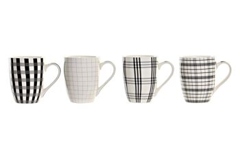 MUG PORCELAINE NEW BONE 11,5X8,3X10,5 340ML 4 ASSORTIMENTS. PC201112 1