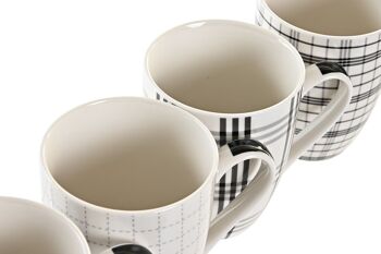 MUG PORCELAINE NEW BONE 11,5X8,3X10,5 340ML 4 ASSORTIMENTS. PC201112 3