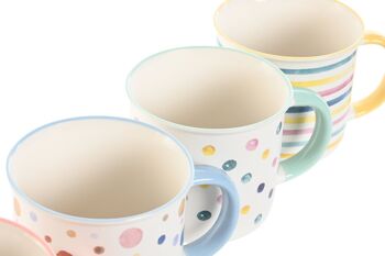 TASSE PORCELAINE OS NEUVE 12,5X9,5X9 360ML, 4 SURT. PC212593 3