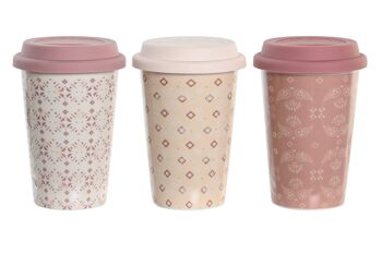 MUG PORCELAINE SILICONE 10X10X14 400 ML, 3 ASSORTIMENTS. PC204184 1