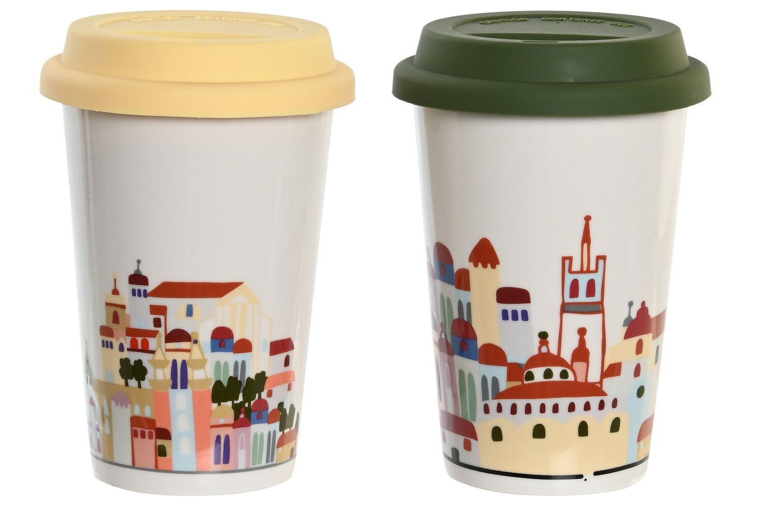 TAZZA IN PORCELLANA 10X10X14 400 ML CASITAS 2 ASSORTITI. PC204196