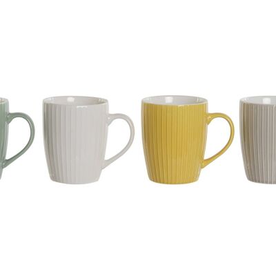 Mug Porcelana 11,5X8,3X10,5 340Ml Coffee 4 Surt. PC207762