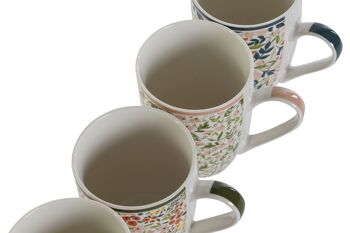 MUG PORCELAINE 11,5X8,3X10,5 340ML FLORAL 4 ASSORTIMENTS. PC207761 3