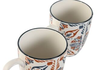 MUG PORCELAINE 11,5X8,5X10 320ML BOHO 2 SURT. PC212730 3