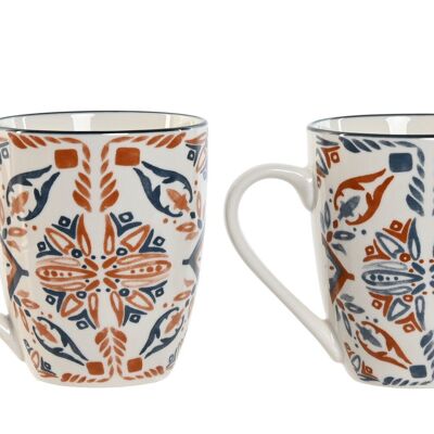 TAZZA IN PORCELLANA 11,5X8,5X10 320ML BOHO 2 SURT. PC212730