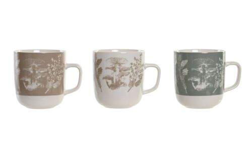 MUG PORCELANA 11,5X8,5X10 380ML, 3 SURT. PC200263