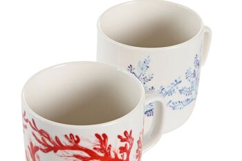 MUG PORCELAINE 11.5X8.5X10 380ML, CORAIL 2 ASSORTIMENTS. PC204209 3