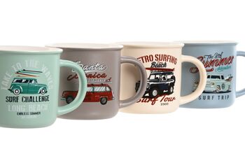 MUG PORCELAINE 10,5X9X9,3 380ML, VOITURE VINTAGE 4 SU PC212597 2