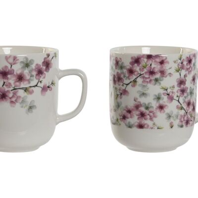 TAZZA IN PORCELLANA 12X8,5X10 380ML, MANDORLA 2 SURT. PC211228
