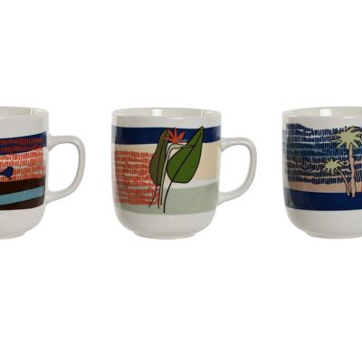 PORCELAIN MUG 12X8,5X10 380ML, TEIDE 3 SURT. PC211234