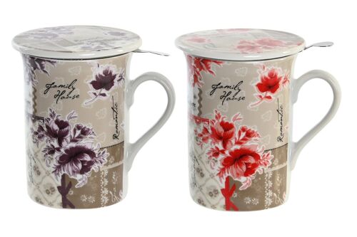 Mug Infusiones Porcelana 11X8,5X11 280Ml Clasico 2 PC202556