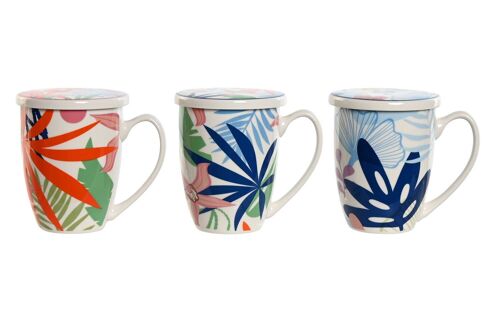 Mug Infusiones Porcelana 12X9X11 380Ml 3 Surt. PC202607