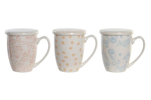 Mug Infusiones Porcelana 12X9X11 380Ml 3 Surt. PC204189