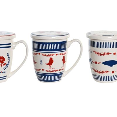 Mug Infusiones Porcelana 12X9X11 380Ml 3 Surt. PC204199