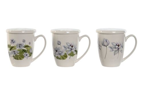 MUG INFUSIONES PORCELANA 12X9X11 380ML 3 SURT. PC208185