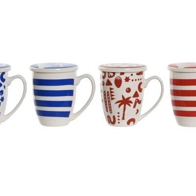 PORCELAIN INFUSION MUG 12X9X11 380ML, 4 SURT. PC211237