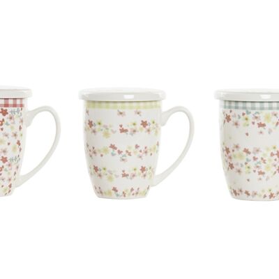 Mug Infusiones Porcelana 12X9X11 380Ml, Flores 3 S PC192983