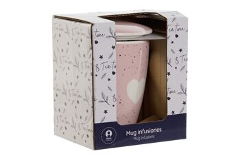 TASSE À INFUSION EN PORCELAINE 12X9X10 340ML BOITE CADEAU PC213075 4