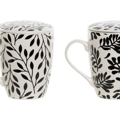 Tasse à infusions en porcelaine 8,3 x 6 x 10,5, 340 ml, boîte régulière PC213072