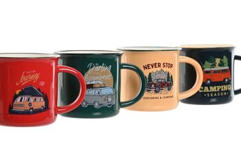 Mug en porcelaine 9,4X8,7X8 340Ml Van 4 Assortiment. PC213008 2