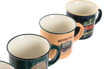 Mug en porcelaine 9,4X8,7X8 340Ml Van 4 Assortiment. PC213008 3